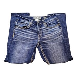 Mens BKE Blue Washed Jake Straight Leg Jeans Size 31S